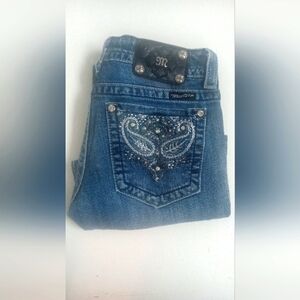 Miss Me Woman Boot Cut Blue Jeans Size 29 Inseam 28 #MMJ10